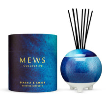 Load image into Gallery viewer, Hand-Poured & Custom Designed Seasalt & Amber Scented Reed Diffuser